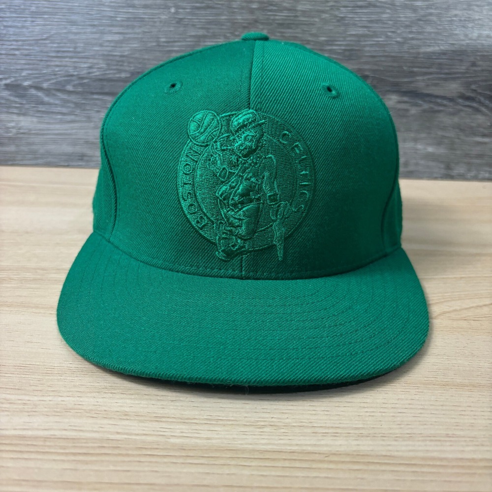 Boston Celtics Hat Cap Fitted 7 3/8 Green NBA Basketball Wool Reebok